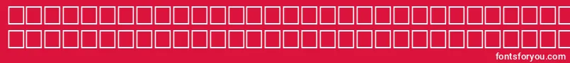 FlandersRegular Font – White Fonts on Red Background