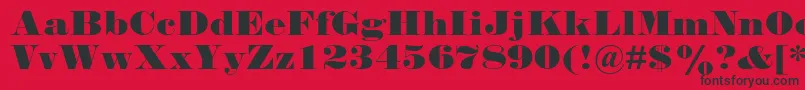 Falstaffmtstd Font – Black Fonts on Red Background