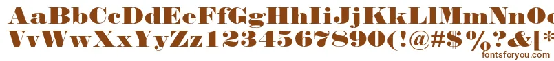 Falstaffmtstd-fontti – ruskeat fontit valkoisella taustalla