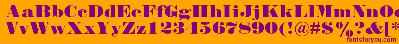 More about Falstaffmtstd Font Falstaffmtstd Font – Purple Fonts on Orange Background