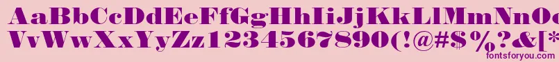 Weitere Informationen zur Falstaffmtstd-Schriftart Falstaffmtstd-Schriftart – Violette Schriften auf rosa Hintergrund