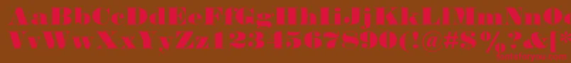 Falstaffmtstd Font – Red Fonts on Brown Background