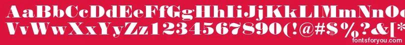 Falstaffmtstd Font – White Fonts on Red Background
