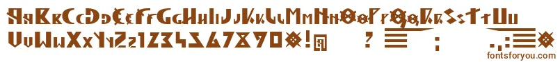 HunLegion Font – Brown Fonts on White Background