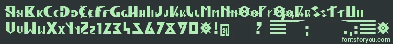 HunLegion Font – Green Fonts on Black Background