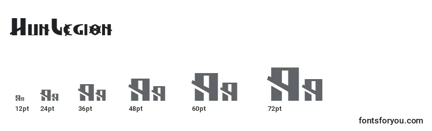 HunLegion Font Sizes