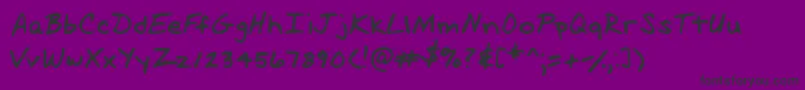 Scott Font – Black Fonts on Purple Background