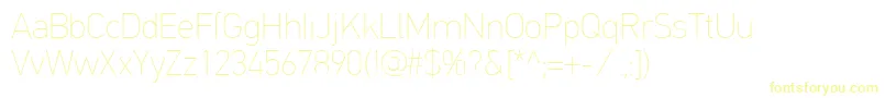 PfdintextproExtrathin Font – Yellow Fonts