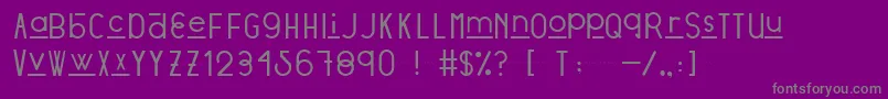 Шрифт StratfordSansDemo – серые шрифты на фиолетовом фоне