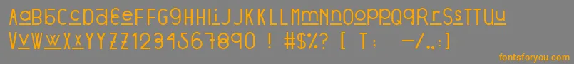 StratfordSansDemo Font – Orange Fonts on Gray Background