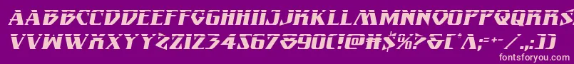 Eternalknightlaserital Font – Pink Fonts on Purple Background