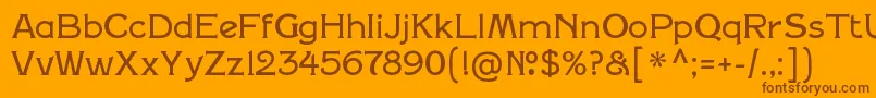 SilentinamovieRegular Font – Brown Fonts on Orange Background