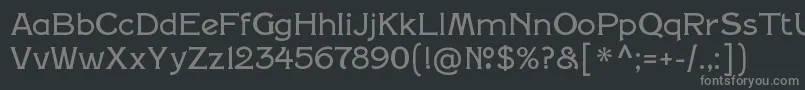 SilentinamovieRegular Font – Gray Fonts on Black Background