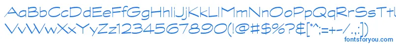 Шрифт GraphitestdLightwide – синие шрифты
