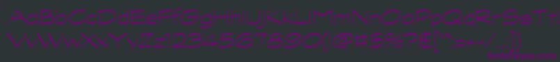 GraphitestdLightwide-Schriftart – Violette Schriften auf schwarzem Hintergrund
