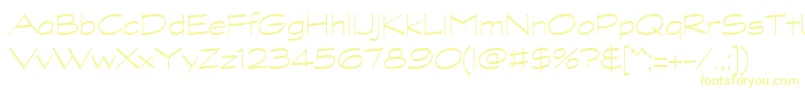 Шрифт GraphitestdLightwide – жёлтые шрифты