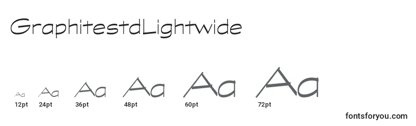 GraphitestdLightwide Font Sizes