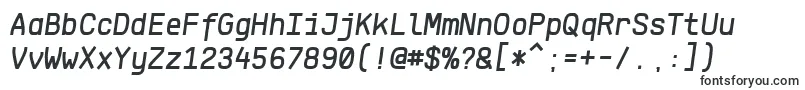 Шрифт KlartextMonoMediumItalic – шрифты для Xiaomi