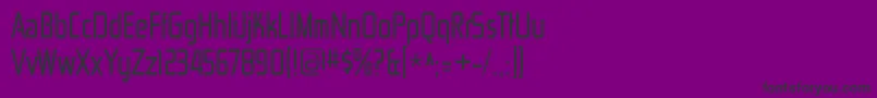 ZektoncdRegular Font – Black Fonts on Purple Background