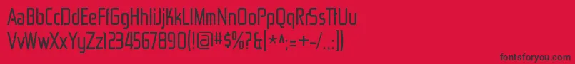 ZektoncdRegular Font – Black Fonts on Red Background