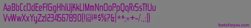 ZektoncdRegular Font – Purple Fonts on Gray Background