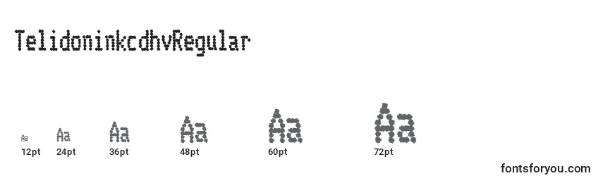Größen der Schriftart TelidoninkcdhvRegular