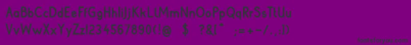 Шрифт PoorWeekdaysBold – чёрные шрифты на фиолетовом фоне