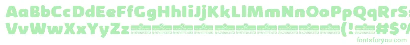 KabrioAbarthHeavyTrial Font – Green Fonts on White Background