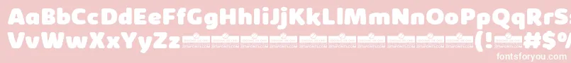 KabrioAbarthHeavyTrial Font – White Fonts on Pink Background