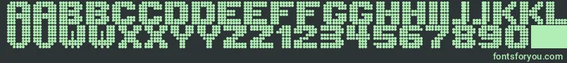 Шрифт Lightdot8x8 – зелёные шрифты на чёрном фоне