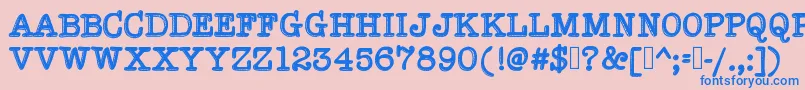HypersoberFontByIntestinoGrueso Font – Blue Fonts on Pink Background