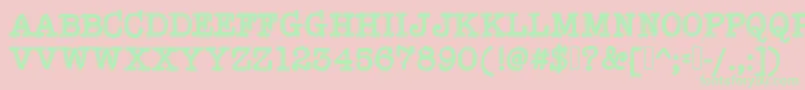 HypersoberFontByIntestinoGrueso Font – Green Fonts on Pink Background