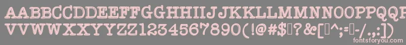 HypersoberFontByIntestinoGrueso Font – Pink Fonts on Gray Background