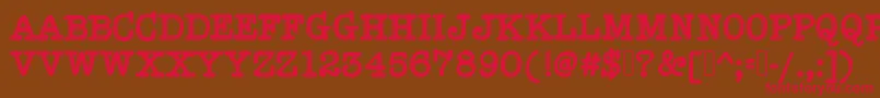 HypersoberFontByIntestinoGrueso Font – Red Fonts on Brown Background