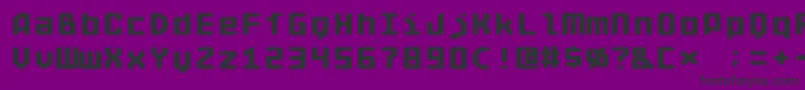 Addecrg Font – Black Fonts on Purple Background