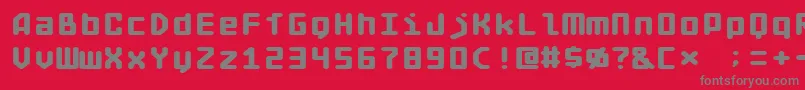 Addecrg Font – Gray Fonts on Red Background