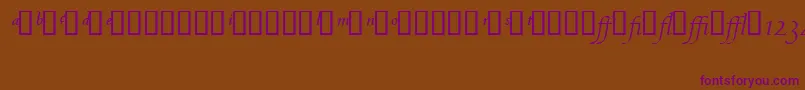 Шрифт CentaurExpertMtItalic – фиолетовые шрифты на коричневом фоне