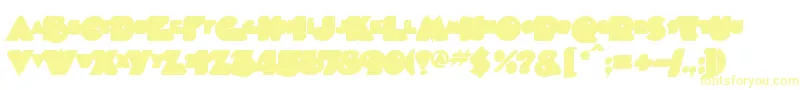 Timepiece3Dbackfill-Schriftart – Gelbe Schriften
