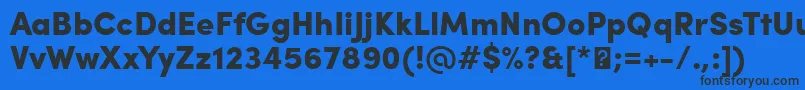 Шрифт SofiaProBlack – чёрные шрифты на синем фоне