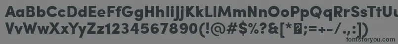 Шрифт SofiaProBlack – чёрные шрифты на сером фоне