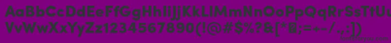 SofiaProBlack-fontti – mustat fontit violetilla taustalla