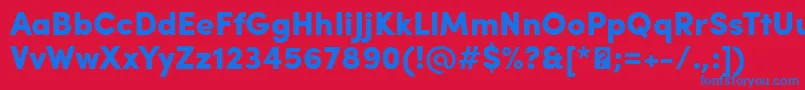 SofiaProBlack Font – Blue Fonts on Red Background