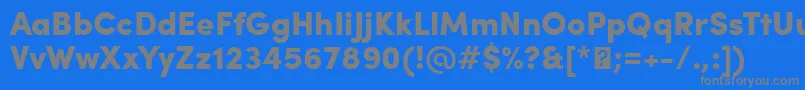 Weitere Informationen zur SofiaProBlack-Schriftart SofiaProBlack-Schriftart – Graue Schriften auf blauem Hintergrund