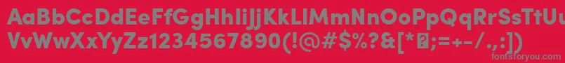 SofiaProBlack Font – Gray Fonts on Red Background