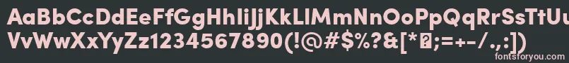 SofiaProBlack Font – Pink Fonts on Black Background