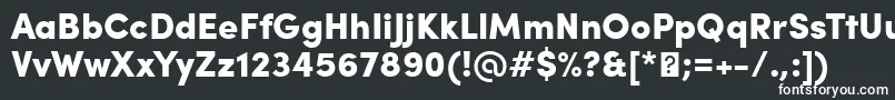Шрифт SofiaProBlack – белые шрифты на чёрном фоне