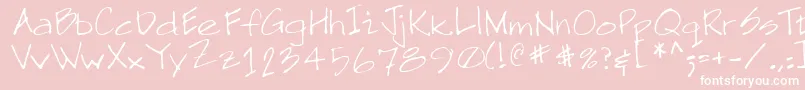 NeilRegular Font – White Fonts on Pink Background