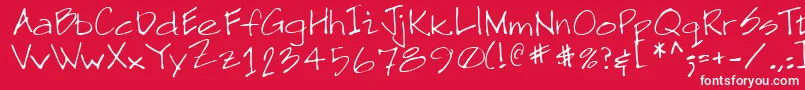 NeilRegular Font – White Fonts on Red Background