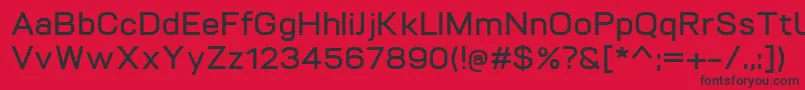 VitroDemibold Font – Black Fonts on Red Background
