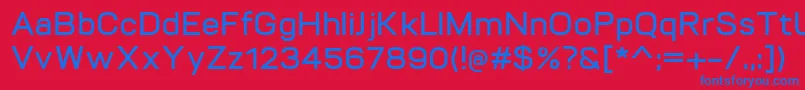 VitroDemibold Font – Blue Fonts on Red Background